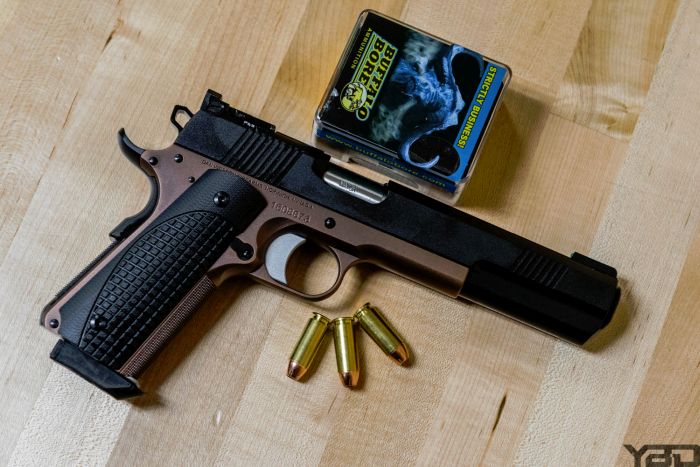 A Dan Wesson Bruin 1911 chambered in 10MM.