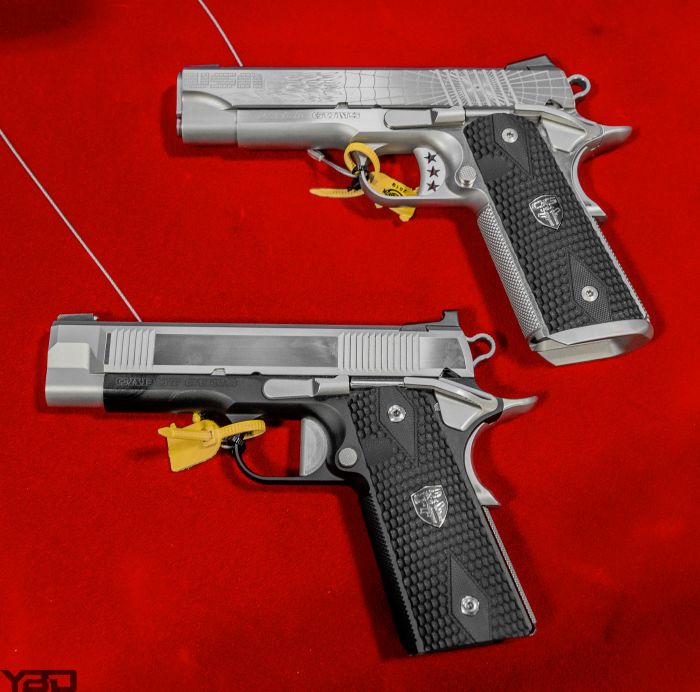 Only the best! A couple of Cabot Gun's 1911s.