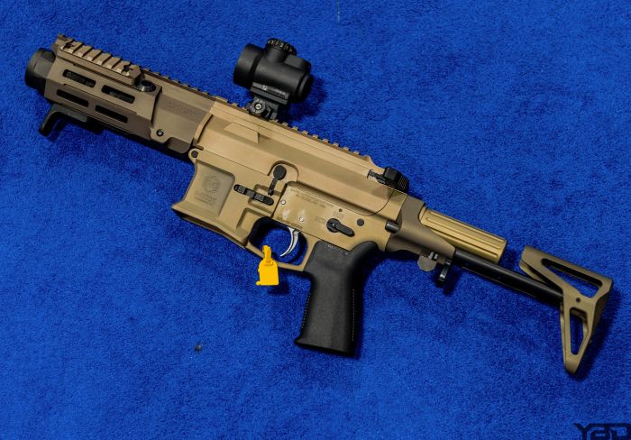 Another shot of the Maxim Defense PDX without a suppressor and available in both black and burnt bronze.