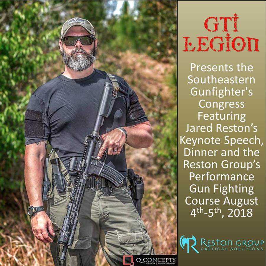 Southeastern Gunfighter's Congress Featuring Jared Reston and Reston Group's 2-Day Performance Gun Fighting - Mod 1 Course