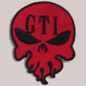 Patch Red GTI Skull Logo