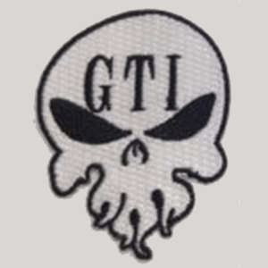 Patch White GTI Skull Logo