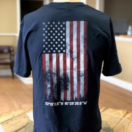 Navy Shirt GTI Corp Flag Back