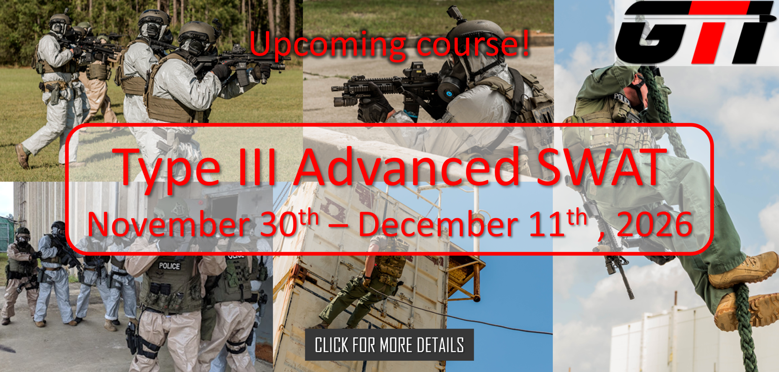 Type III SWAT Nov 30th - Dec 11th, 2026